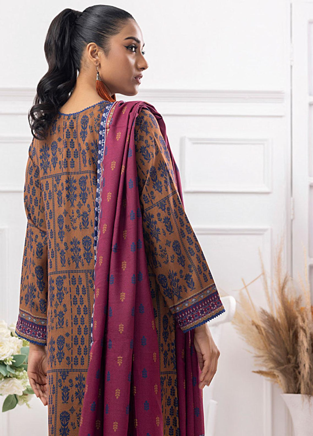 Gul Ahmed Embroidered Dhanak Suits Unstitched 3 Piece GA23WB WNS 32175 B - Winter Collection