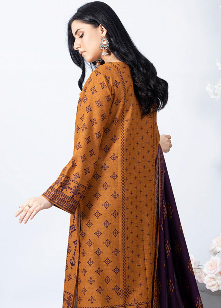 Gul Ahmed Embroidered Dhanak Suits Unstitched 3 Piece GA23WB WNS 32188 A - Winter Collection