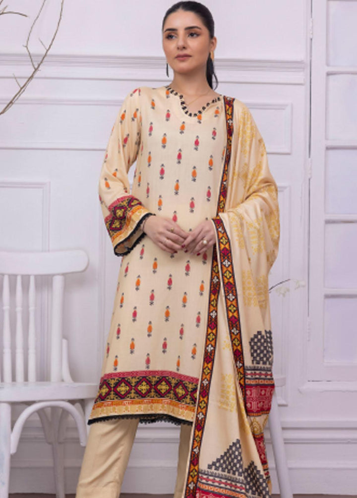 Gul Ahmed Embroidered Linen Suits Unstitched 3 Piece GA23WB WNS 32228 A - Winter Collection