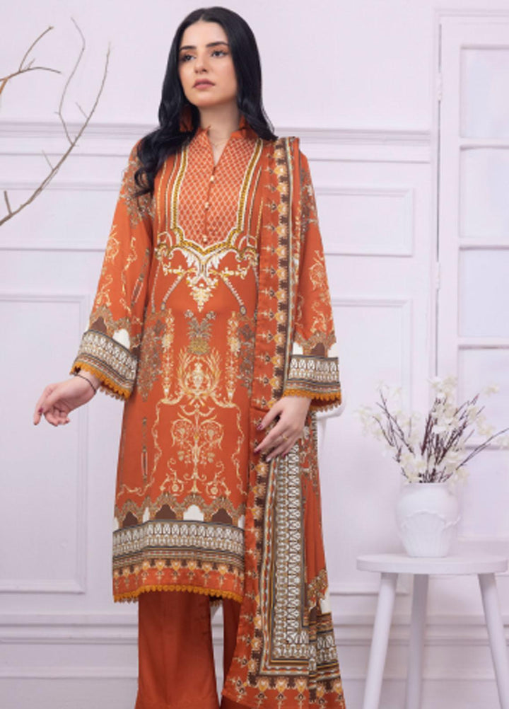 Gul Ahmed Embroidered Cotail Suits Unstitched 3 Piece GA23WB WNS 32252 B - Winter Collection