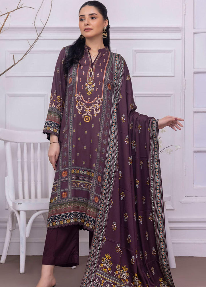 Gul Ahmed Embroidered Cotail Suits Unstitched 3 Piece GA23WB WNS 32255 A - Winter Collection