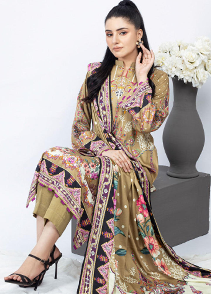 Gul Ahmed Embroidered Cotail Suits Unstitched 3 Piece GA23WB WNS 32256 A - Winter Collection
