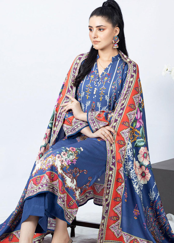 Gul Ahmed Embroidered Cotail Suits Unstitched 3 Piece GA23WB WNS 32256 B - Winter Collection