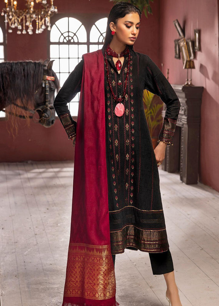 Gul Ahmed Jacquard Khaddar Suits Unstitched 3 Piece GA23WC AP 32084 - Winter Collection