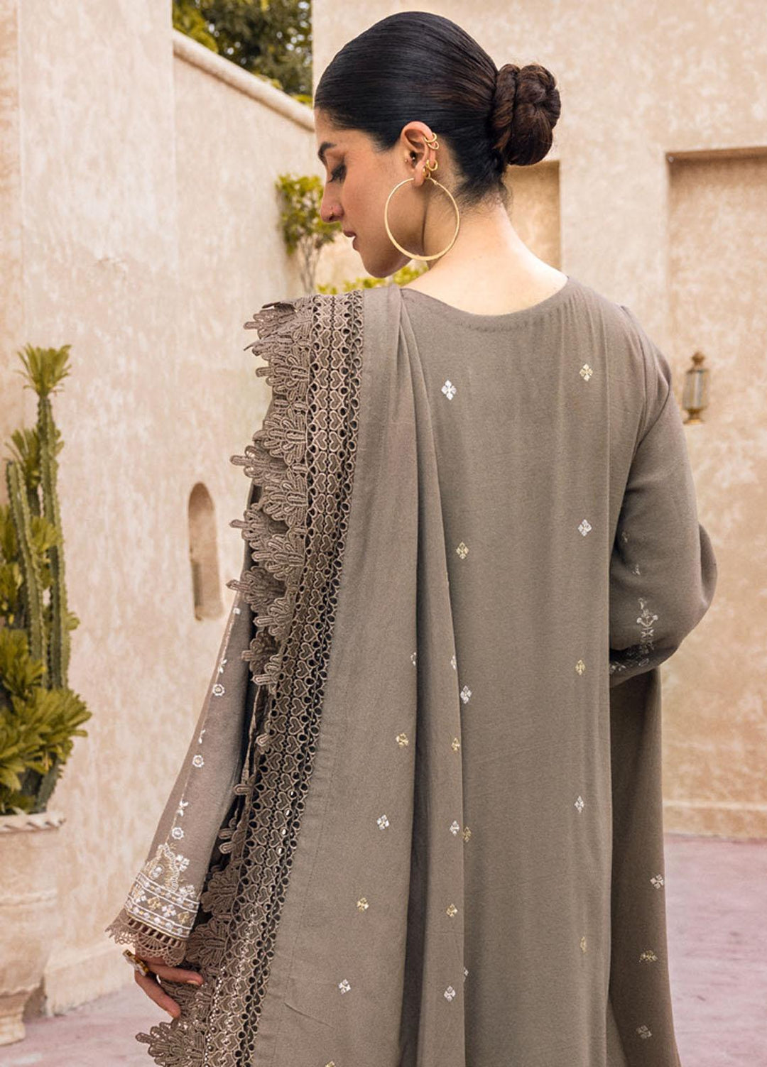 Gul Ahmed Embroidered Karandi Suits Unstitched 3 Piece GA23WC AY 32025 - Winter Collection
