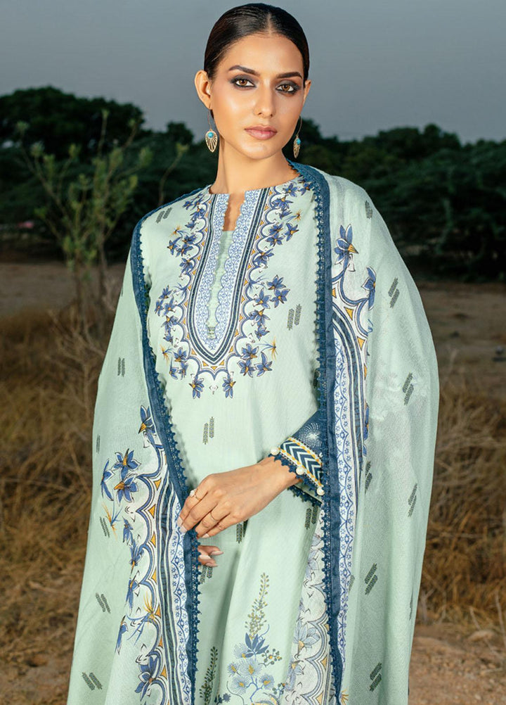 Gul Ahmed Printed Corduroy Suits Unstitched 3 Piece GA23WC CD 32004A - Winter Collection