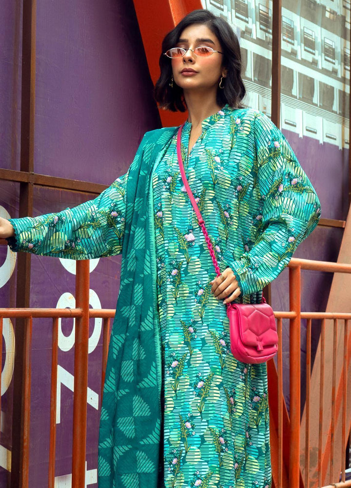 Gul Ahmed Printed Linen Suits Unstitched 3 Piece GA23WC LT 32009A - Winter Collection