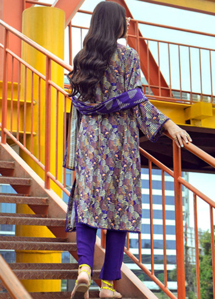 Gul Ahmed Printed Linen Suits Unstitched 3 Piece GA23WC LT 32009B - Winter Collection