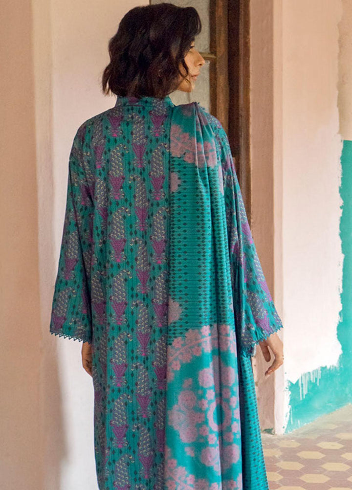 Gul Ahmed Printed Linen Suits Unstitched 3 Piece GA23WC LT 32010A - Winter Collection