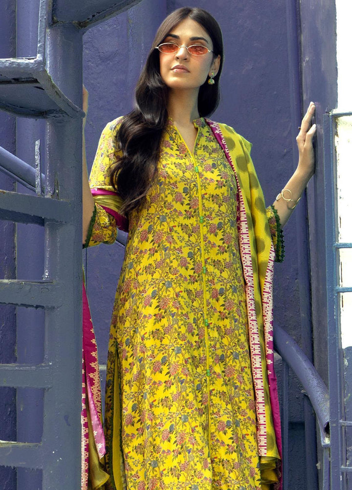 Gul Ahmed Printed Linen Suits Unstitched 3 Piece GA23WC LT 32022A - Winter Collection