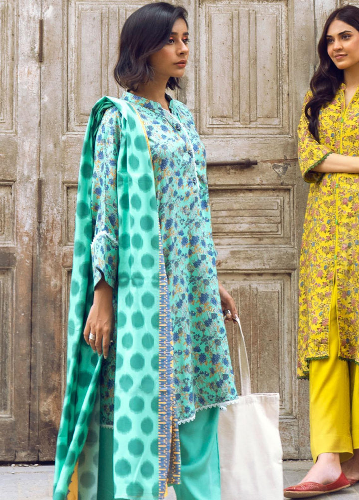 Gul Ahmed Printed Linen Suits Unstitched 3 Piece GA23WC LT 32022B - Winter Collection