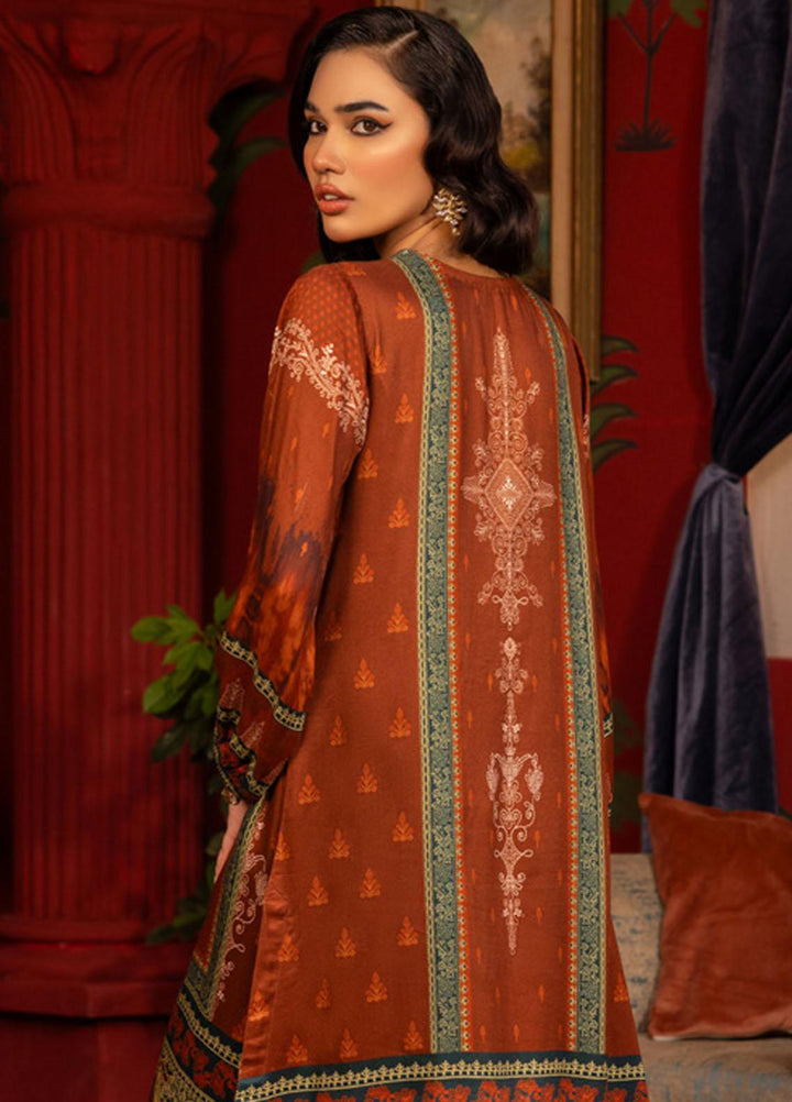 Gul Ahmed Printed Linen Suits Unstitched 3 Piece GA23WC LT 32025 - Winter Collection