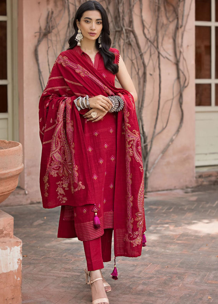 Gul Ahmed Jacquard Khaddar Suits Unstitched 3 Piece GA23WC MJ 32075 - Winter Collection