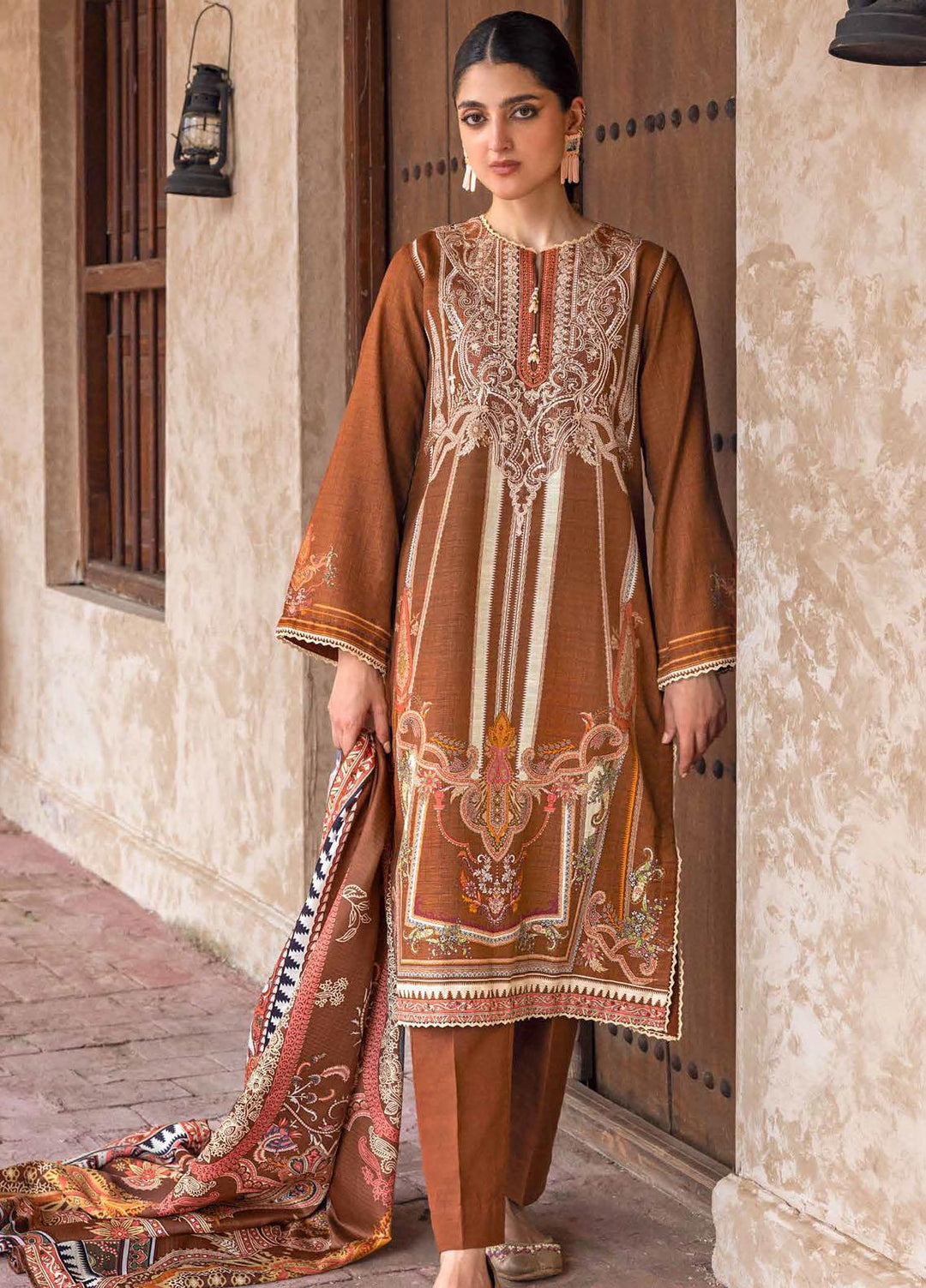 Glamour By Gul Ahmed Fancy Pashmina Suits Unstitched 3 Piece GA23WG AP-32032 - Winter Collection