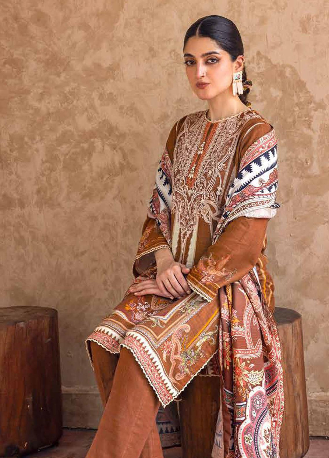 Glamour By Gul Ahmed Fancy Pashmina Suits Unstitched 3 Piece GA23WG AP-32032 - Winter Collection