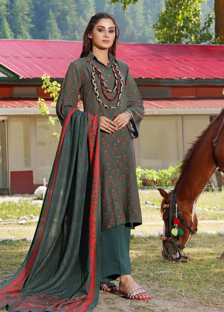 Glamour By Gul Ahmed Printed Karandi Suits Unstitched 3 Piece GA23WG AY-32004 - Winter Collection