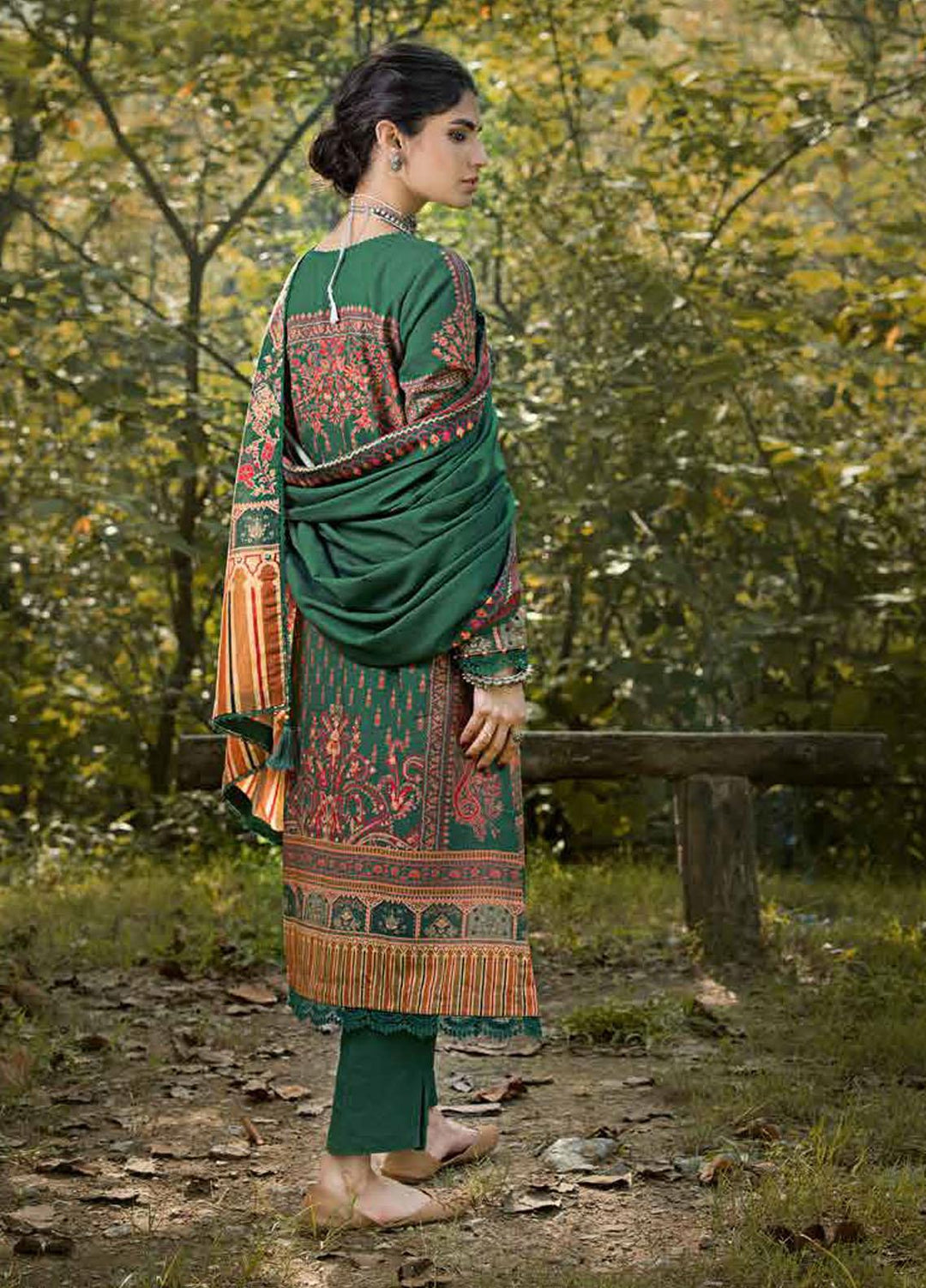 Glamour By Gul Ahmed Fancy Karandi Suits Unstitched 3 Piece GA23WG AY-32010 - Winter Collection