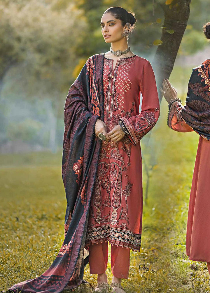 Glamour By Gul Ahmed Fancy Karandi Suits Unstitched 3 Piece GA23WG AY-32013 - Winter Collection