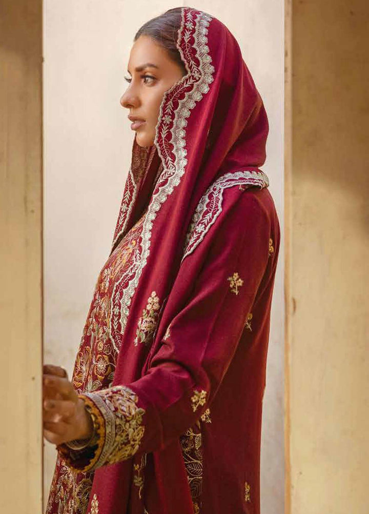 Glamour By Gul Ahmed Fancy Karandi Suits Unstitched 3 Piece GA23WG AY-32026 - Winter Collection