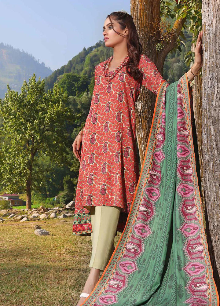 Glamour By Gul Ahmed Printed Karandi Suits Unstitched 3 Piece GA23WG AY-32029 - Winter Collection