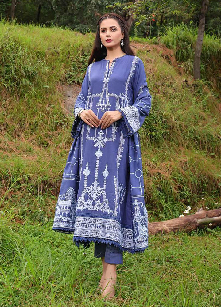 Glamour By Gul Ahmed Fancy Dhanak Suits Unstitched 3 Piece GA23WG DH-32001 - Winter Collection