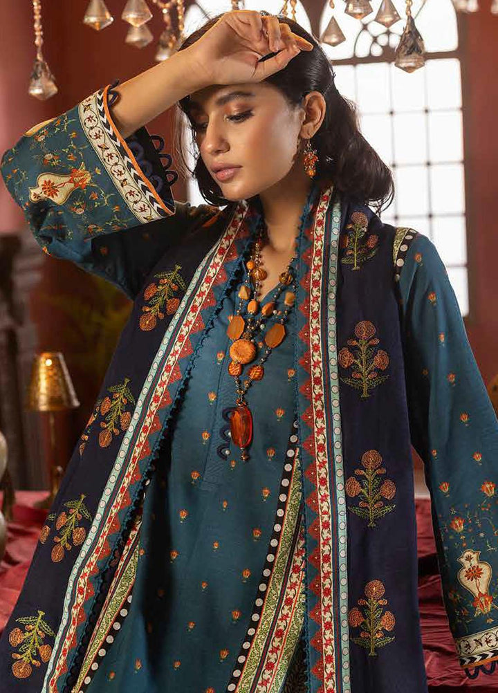 Glamour By Gul Ahmed Embroidered Khaddar Suits Unstitched 3 Piece GA23WG K-32019 - Winter Collection