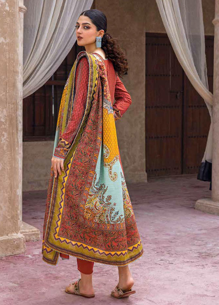 Glamour By Gul Ahmed Embroidered Khaddar Suits Unstitched 3 Piece GA23WG K-32026 - Winter Collection