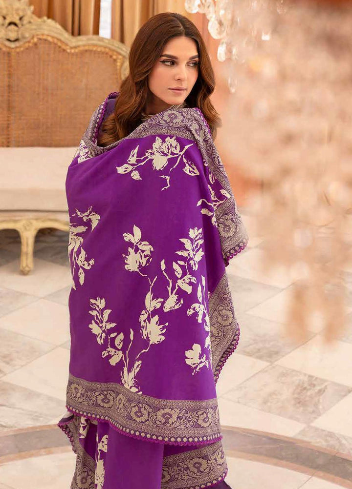 Glamour By Gul Ahmed Embroidered Khaddar Suits Unstitched 3 Piece GA23WG K-32040 - Winter Collection