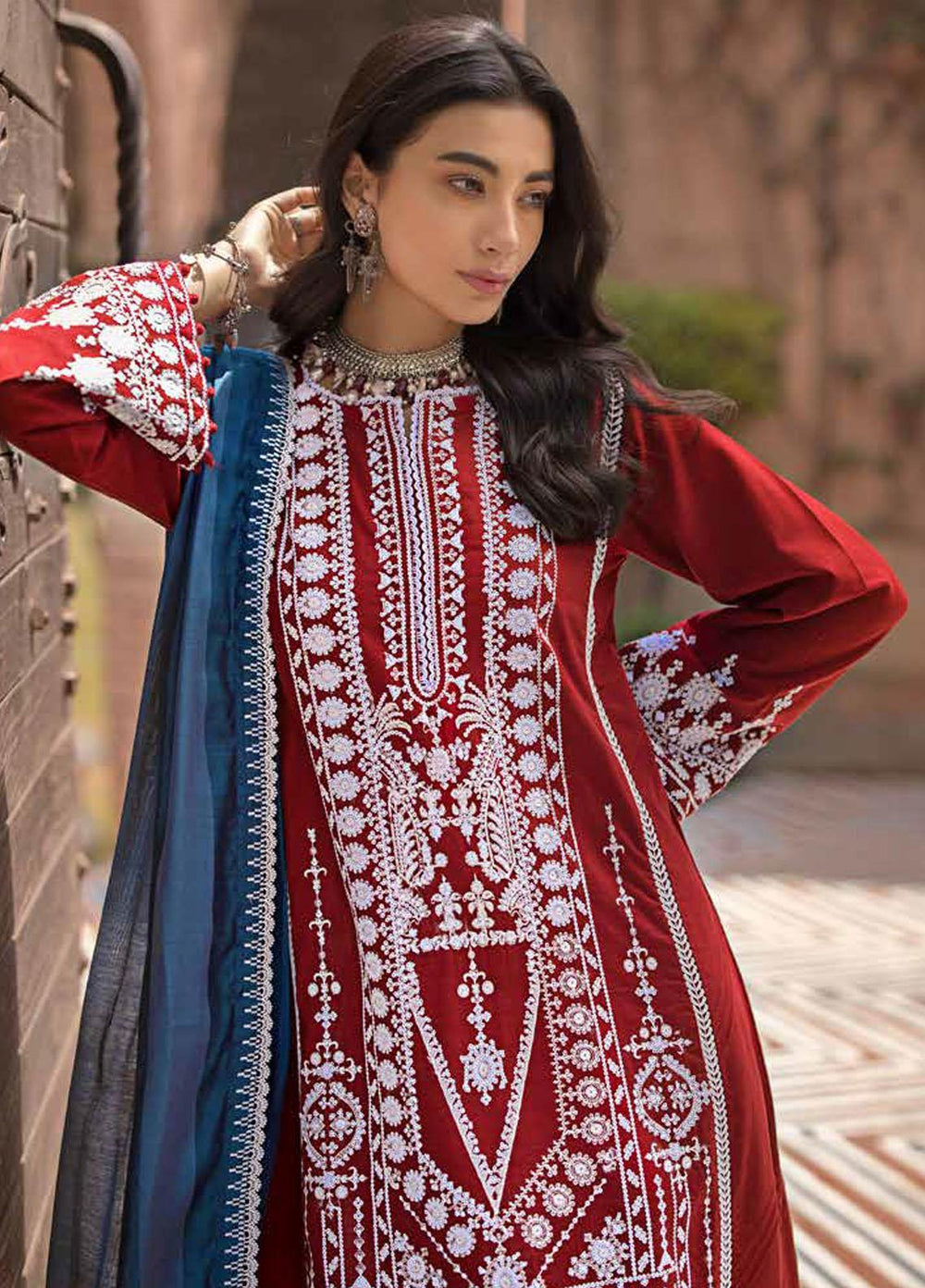 Glamour By Gul Ahmed Fancy Jacquard Suits Unstitched 3 Piece GA23WG MJ-32058 - Winter Collection