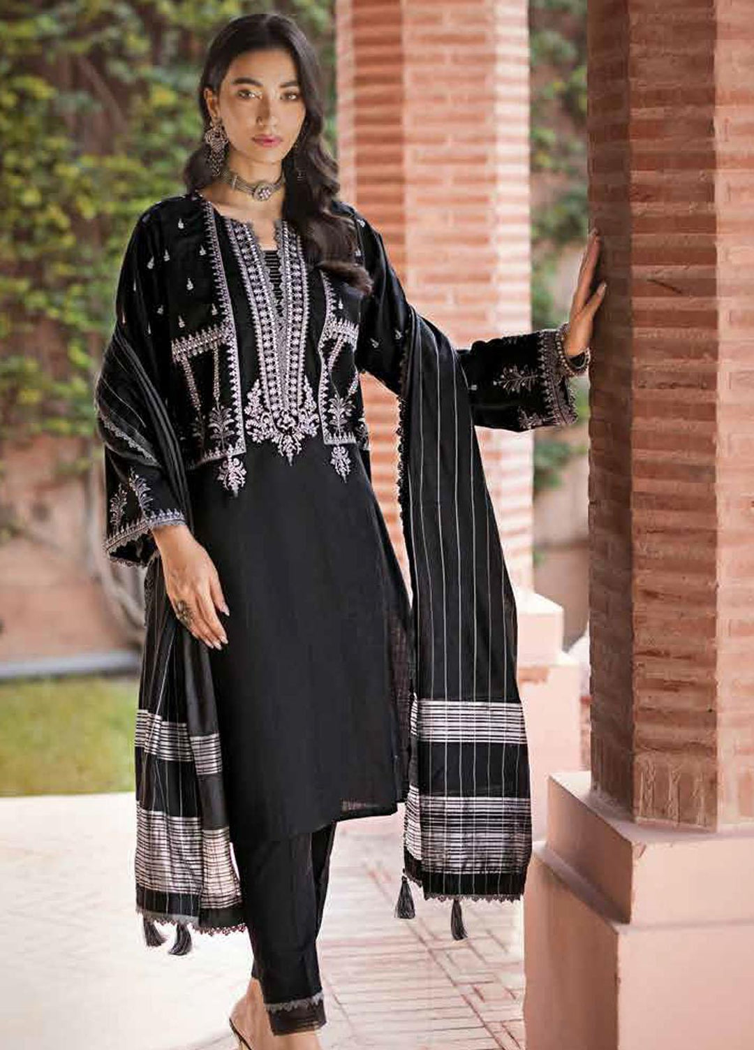 Glamour By Gul Ahmed Fancy Woven Suits Unstitched 3 Piece GA23WG MJ-32066 - Winter Collection