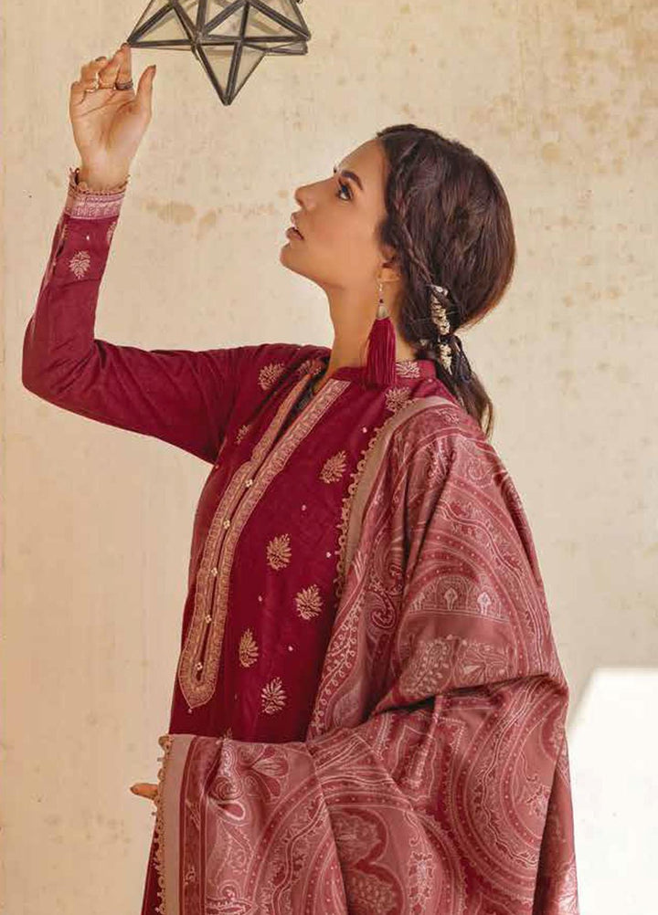 Glamour By Gul Ahmed Fancy Jacquard Suits Unstitched 3 Piece GA23WG MJ-32073 - Winter Collection
