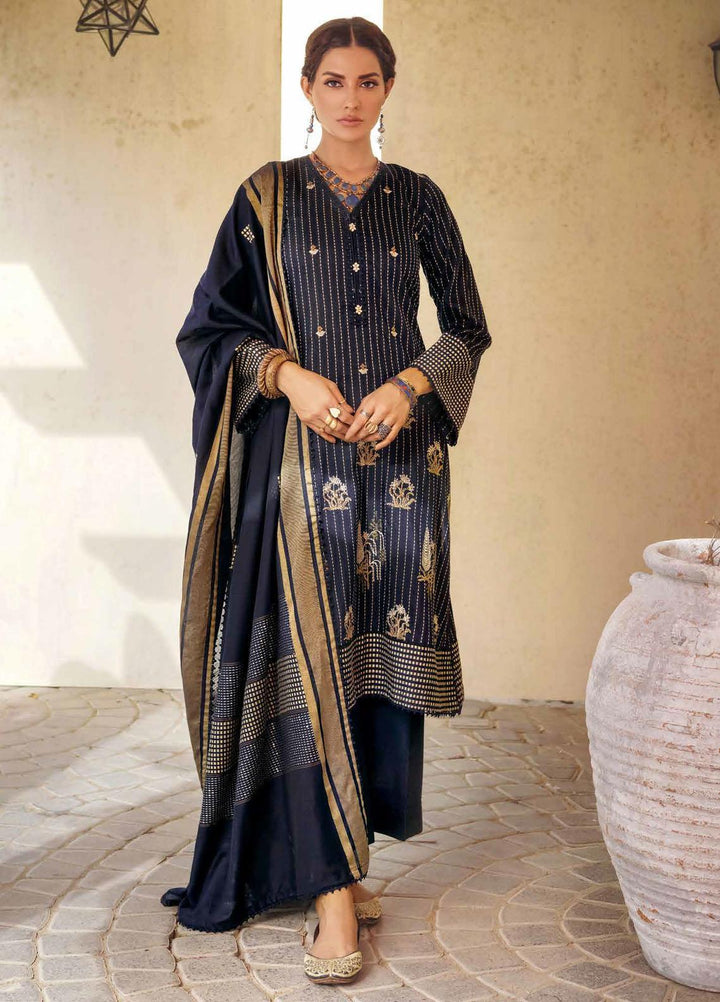 Glamour By Gul Ahmed Fancy Jacquard Suits Unstitched 3 Piece GA23WG MJ-32076 - Winter Collection