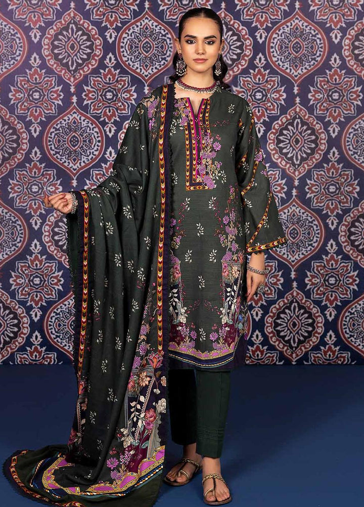 Gul Ahmed Printed Khaddar Suits Unstitched 3 Piece GA23WL K-32012 - Winter Collection