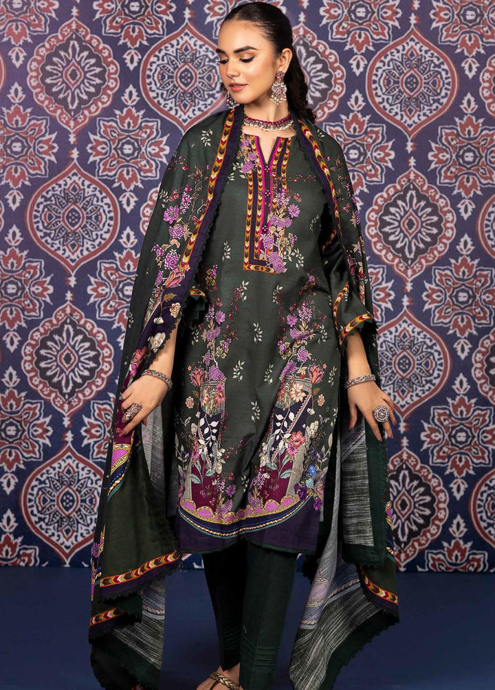 Gul Ahmed Printed Khaddar Suits Unstitched 3 Piece GA23WL K-32012 - Winter Collection