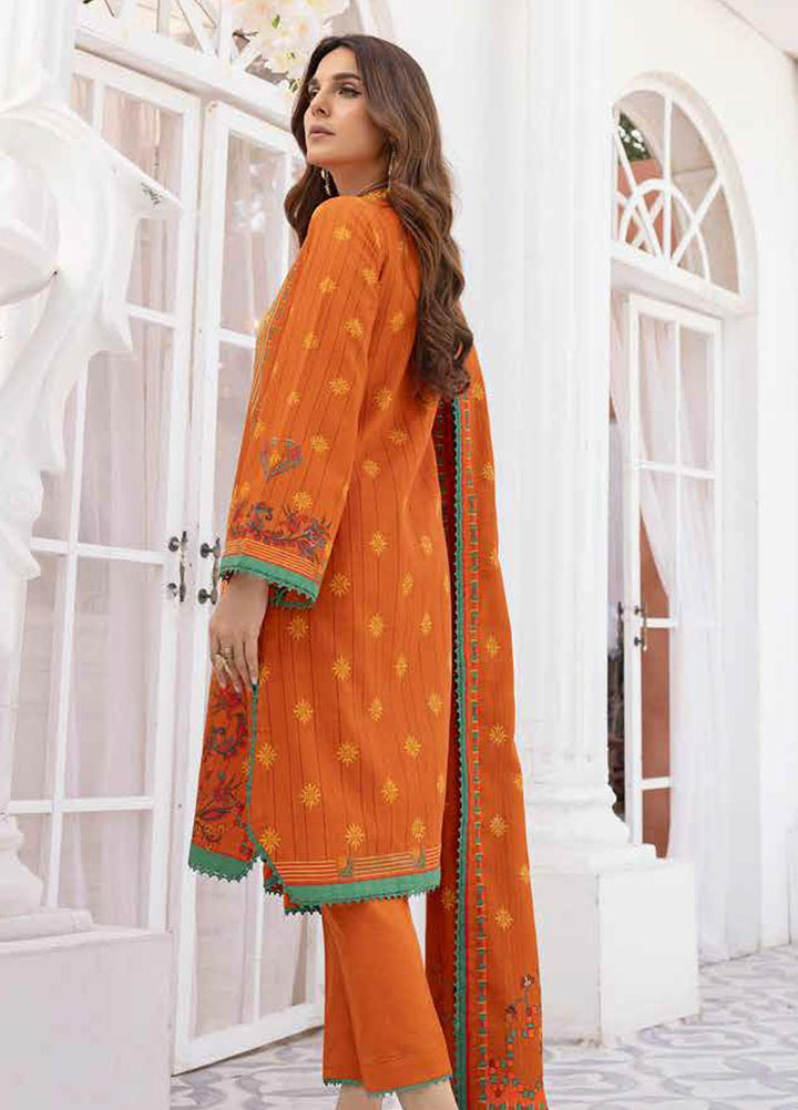 Gul Ahmed Printed Khaddar Suits Unstitched 3 Piece GA23WL K-32020 - Winter Collection