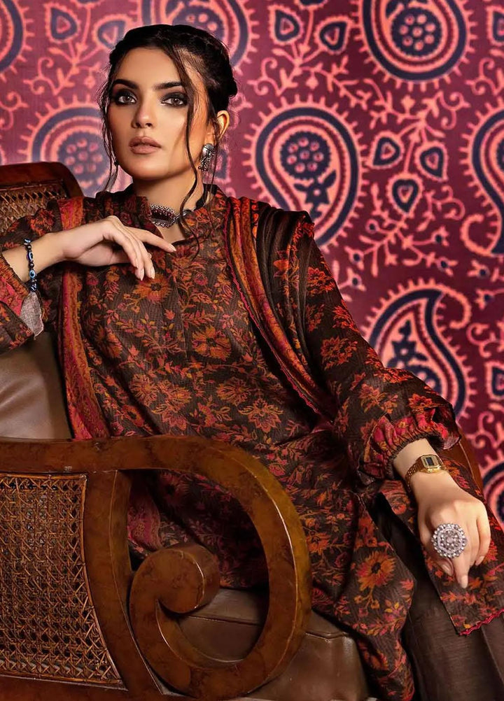 Gul Ahmed Printed Cotton Suits Unstitched 3 Piece GA23WL K-32002 - Winter Collection