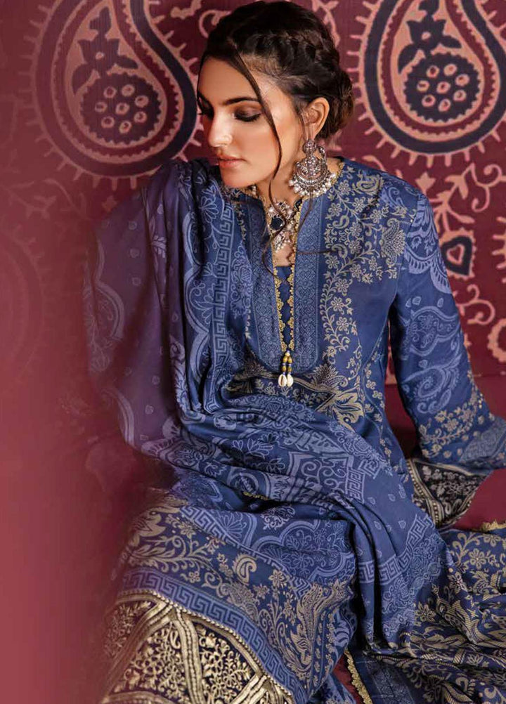 Gul Ahmed Embroidered Cotton Suits Unstitched 3 Piece GA23WL K-32008 - Winter Collection