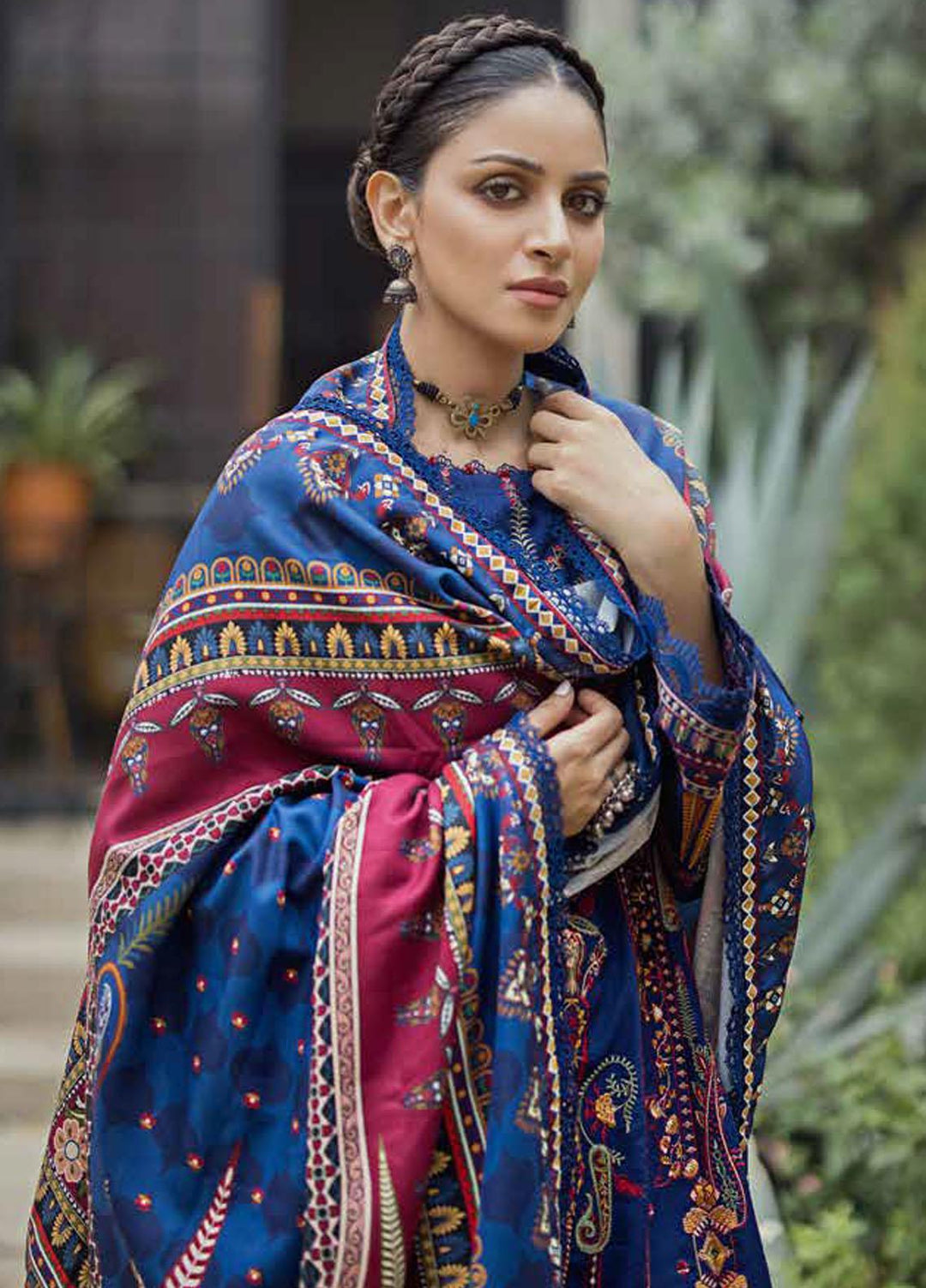 Gul Ahmed Embroidered Jacquard Suits Unstitched 3 Piece GA23WL AP-32009 - Winter Collection