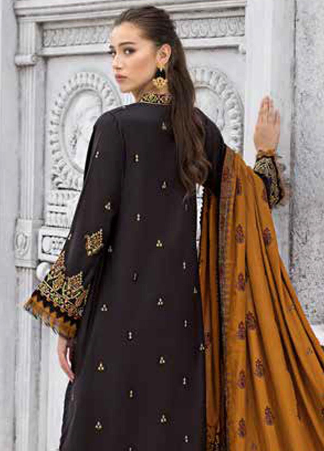 Gul Ahmed Embroidered Pashmina Suits Unstitched 3 Piece GA23WL AP-32047 - Winter Collection