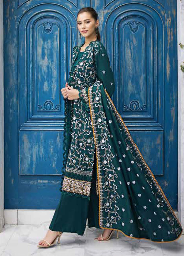 Gul Ahmed Embroidered Pashmina Suits Unstitched 3 Piece GA23WL AP-32001 - Winter Collection