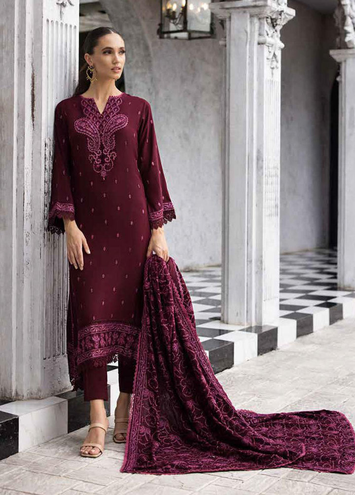 Gul Ahmed Embroidered Pashmina Suits Unstitched 3 Piece GA23WL AP-32072 - Winter Collection