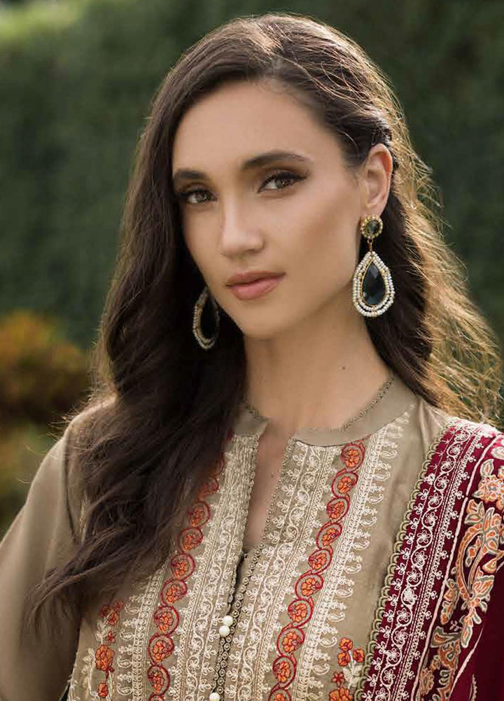 Gul Ahmed Embroidered Khaddar Suits Unstitched 3 Piece GA23WL AP-32050 - Winter Collection