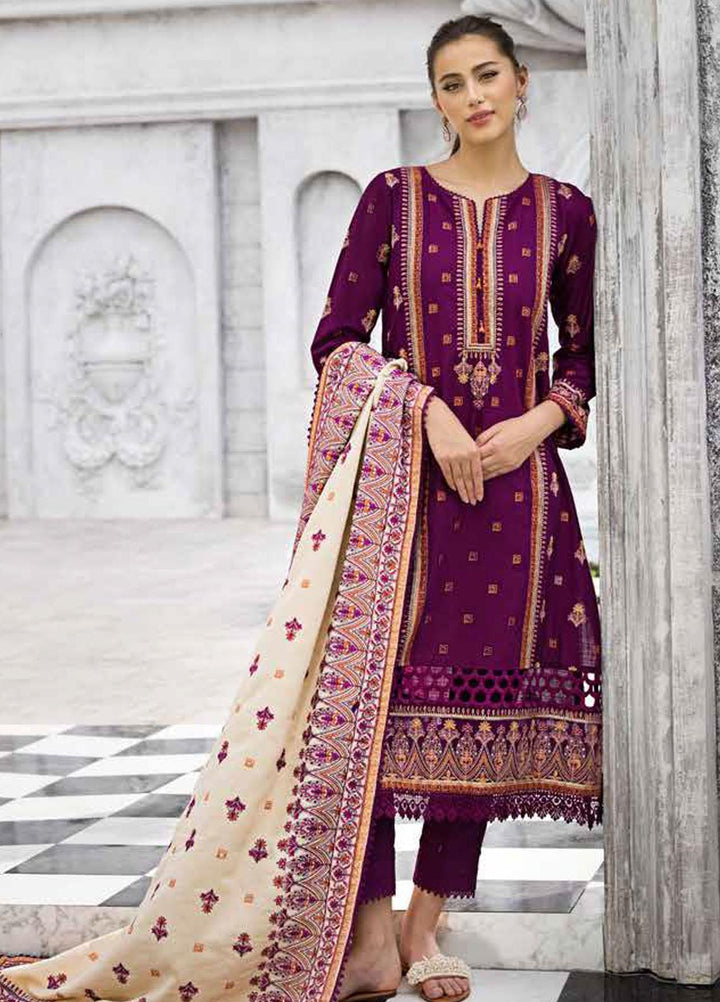 Gul Ahmed Embroidered Khaddar Suits Unstitched 3 Piece GA23WL AP-32064 - Winter Collection