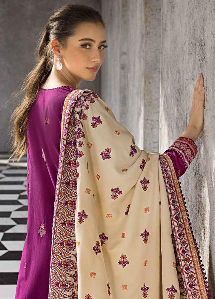 Gul Ahmed Embroidered Khaddar Suits Unstitched 3 Piece GA23WL AP-32064 - Winter Collection