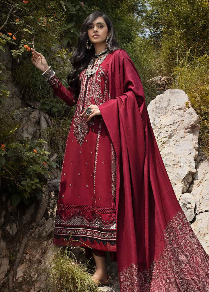 Gul Ahmed Embroidered Khaddar Suits Unstitched 3 Piece GA23WL AP-32089 - Winter Collection