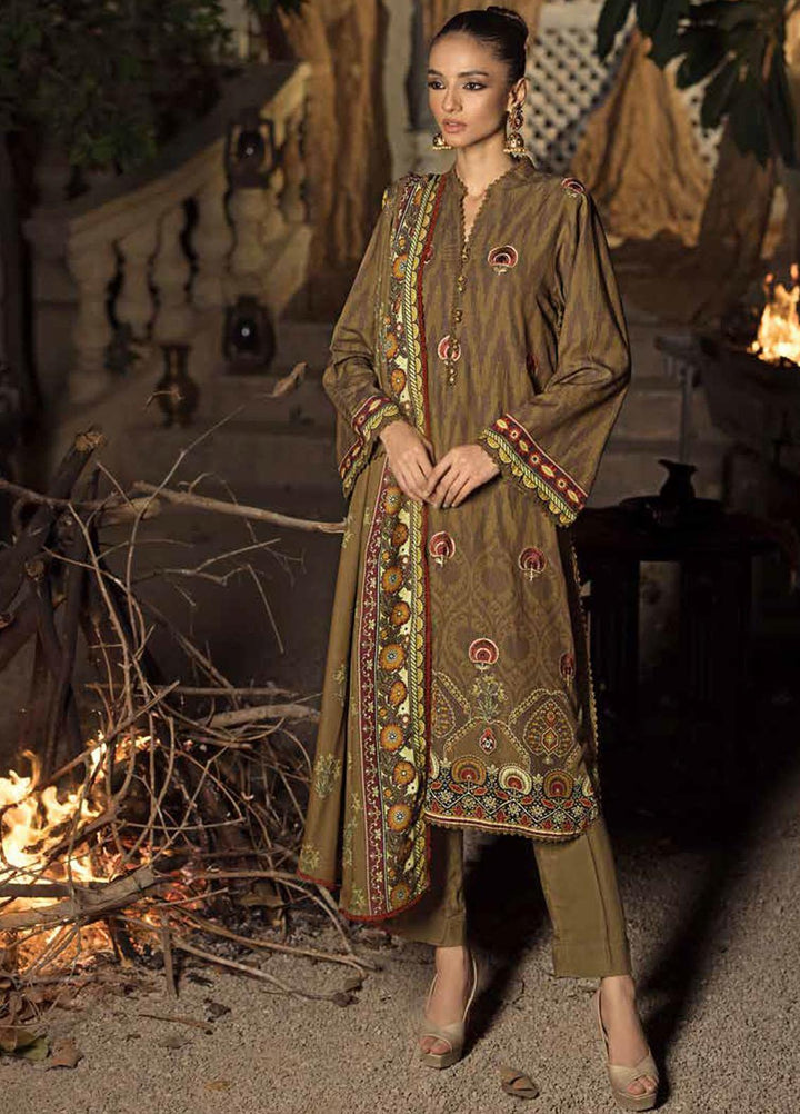 Gul Ahmed Embroidered Karandi Suits Unstitched 3 Piece GA23WL AY-32005 - Winter Collection