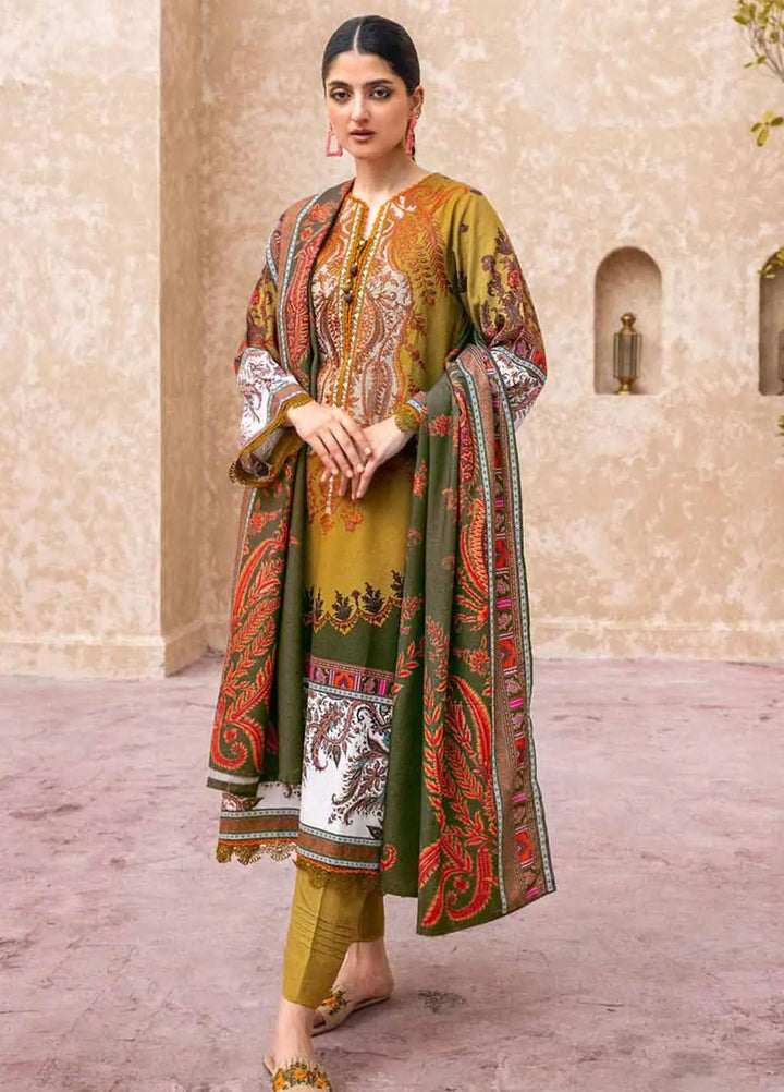 Gul Ahmed Embroidered Karandi Suits Unstitched 3 Piece GA23WL AY-32020 - Winter Collection