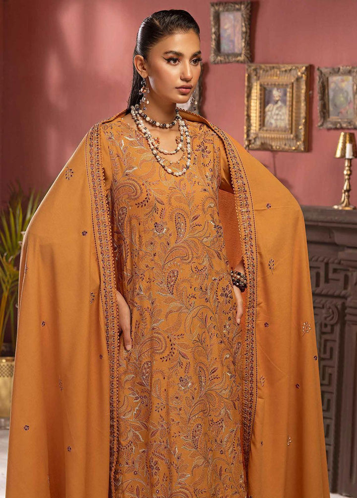 Gul Ahmed Embroidered Karandi Suits Unstitched 3 Piece GA23WL AY-32024 - Winter Collection