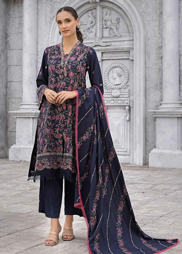 Gul Ahmed Embroidered Dhanak Suits Unstitched 3 Piece GA23WL DH-32002 - Winter Collection