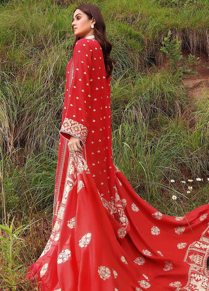 Gul Ahmed Embroidered Raw Silk Suits Unstitched 3 Piece GA23WL RW-32001 - Winter Collection